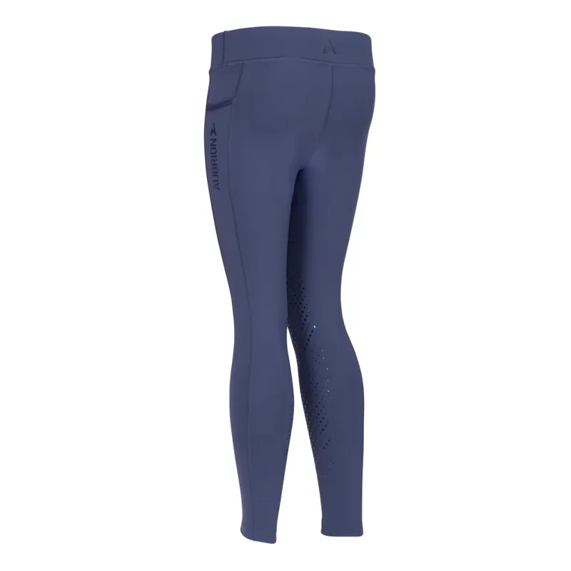 Aubrion Young Rider React Non Stop Riding Tights Midnight-1