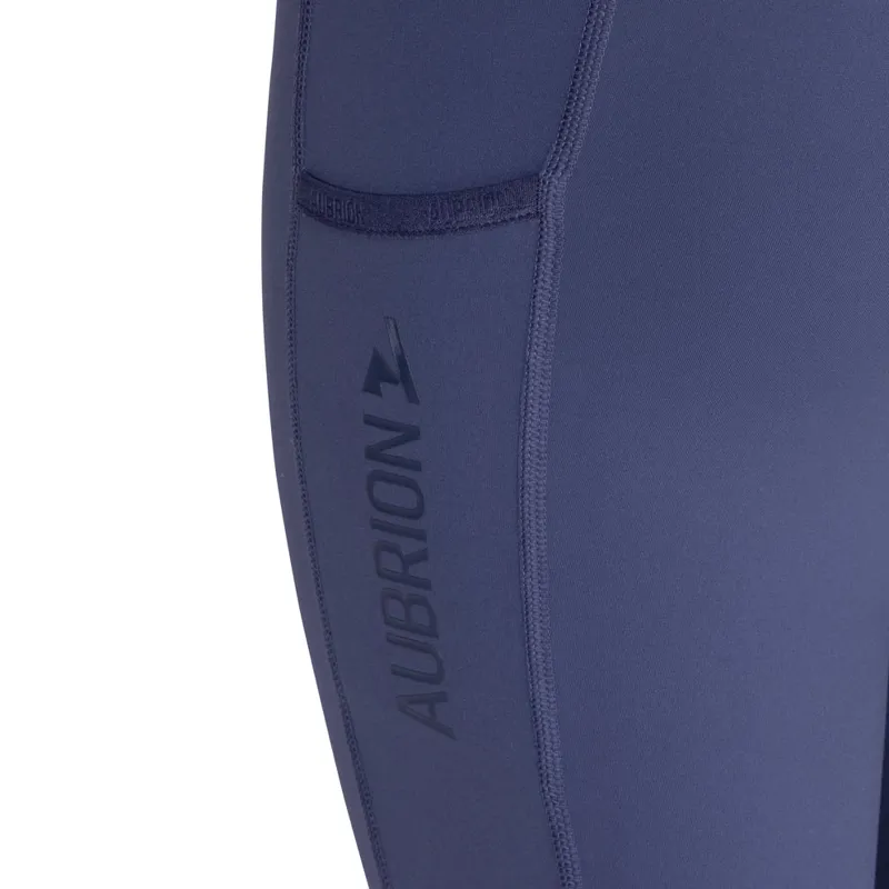 Aubrion Young Rider React Non Stop Riding Tights Midnight-3