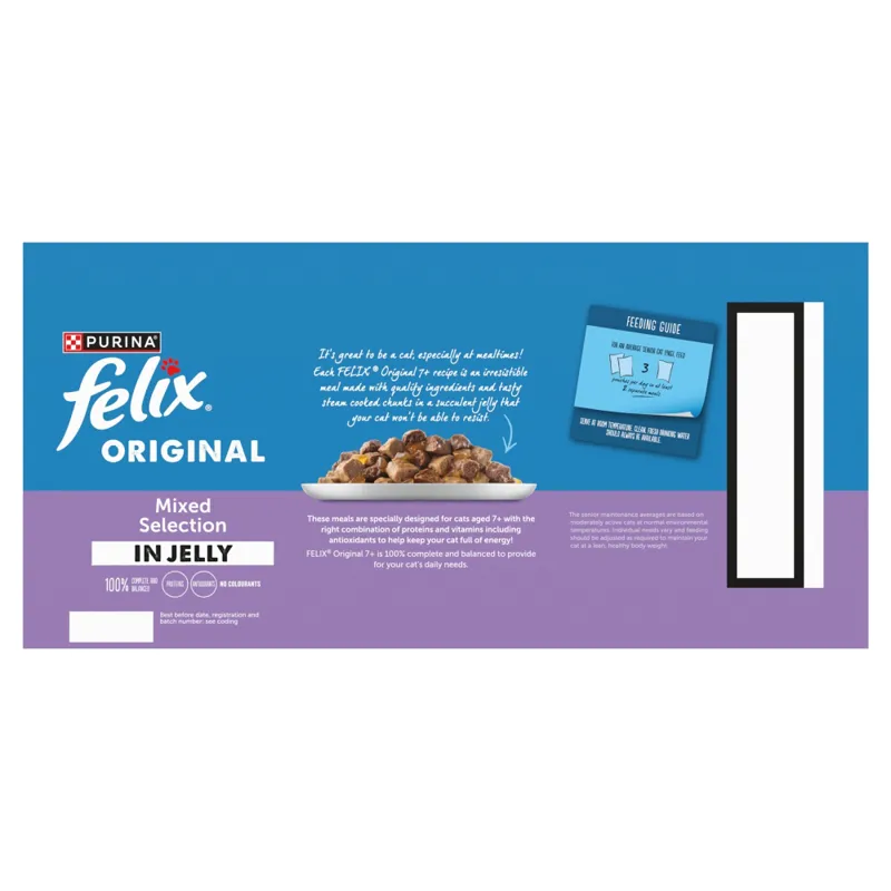Felix Original Senior 7+ Mixed Selection in Jelly Wet Cat Food 40x85g-1