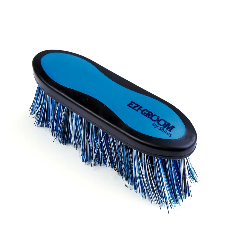 Ezi-Groom Grip Long Bristle Dandy Brush Blue