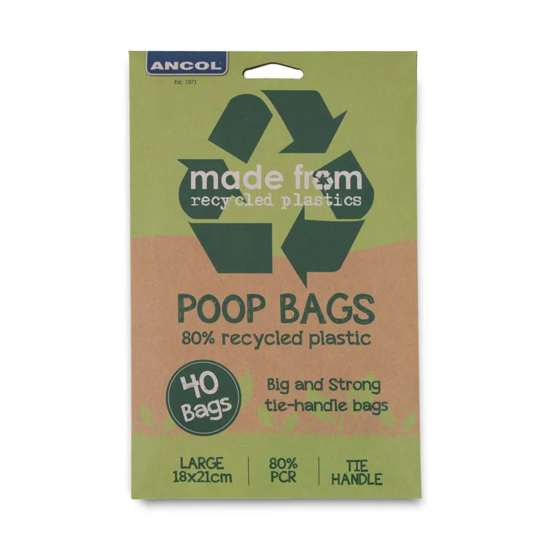Ancol Made From Recycled Plastic Waste Bags - 40 pack