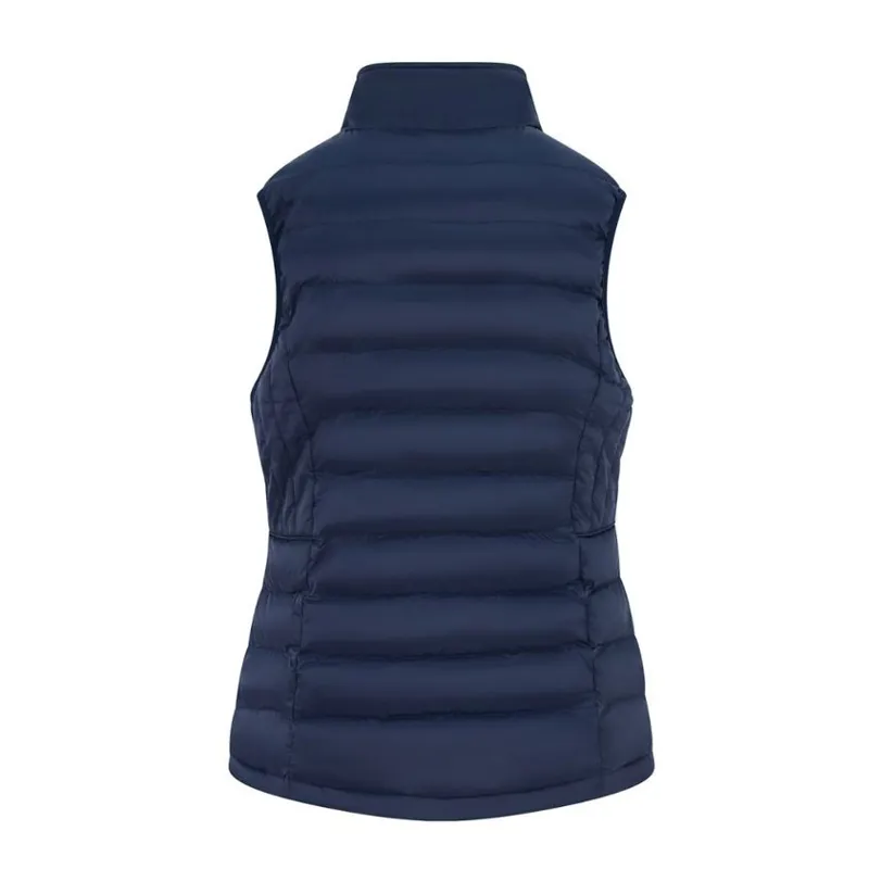 Equetech Ladies Inferno Asymmetrical Heated Gilet Navy-1