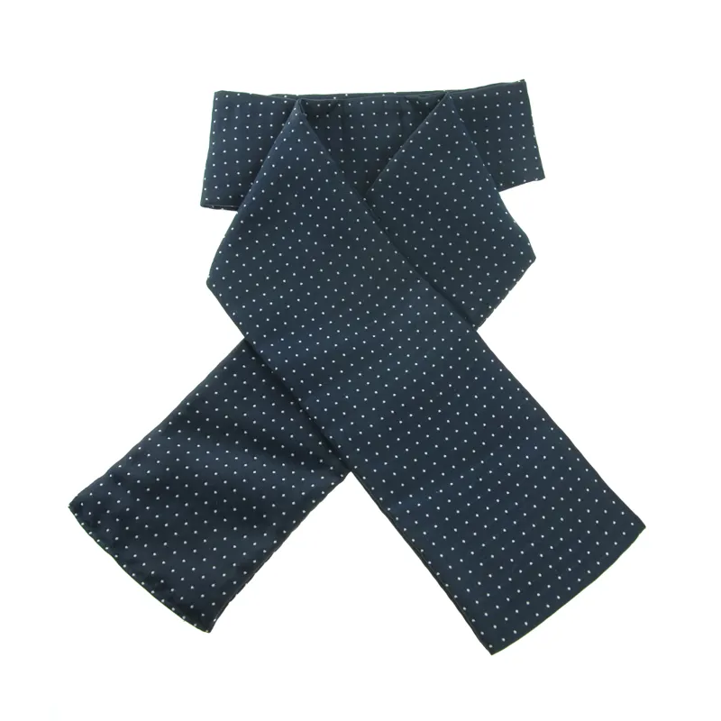 Show Quest Adults Pin Spot Ready Tied Stock Navy/White