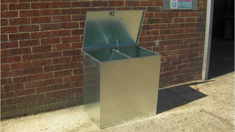 Feed Storage Bin Two Compartment