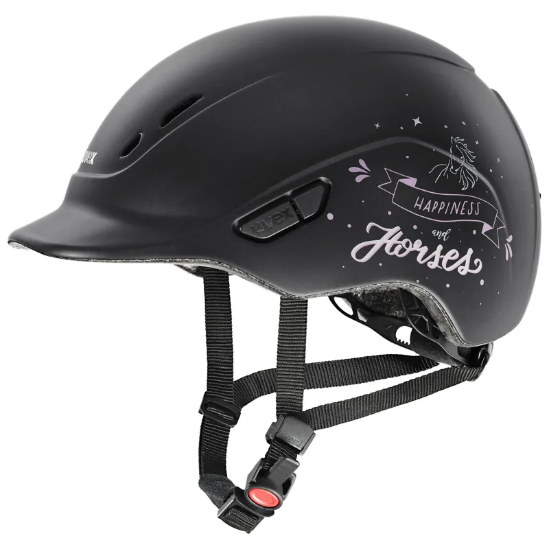 Uvex Kidoxx Hat Happy Horse Black Matt XXX-Small/X-Small