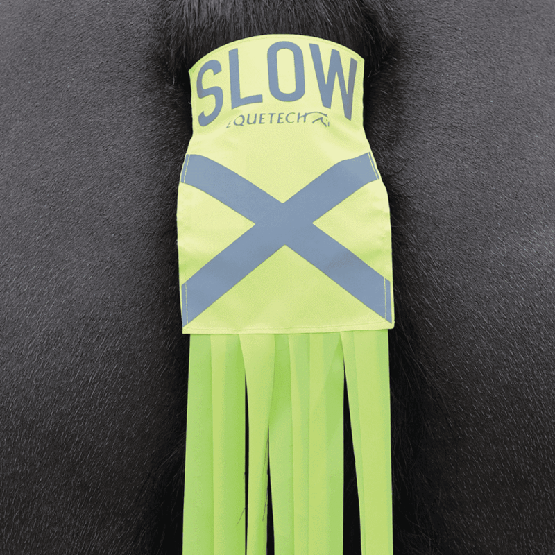 Equetech Hi-Vis Vision Horse Tail Tassels Yellow-2
