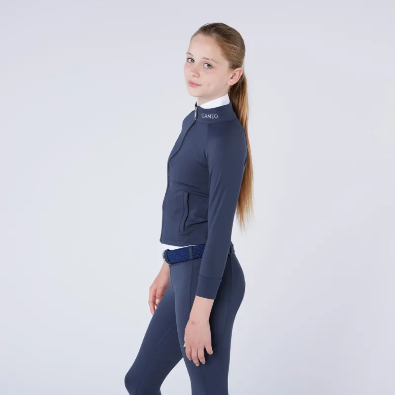 Cameo Junior Ecodry Riding Jacket Navy-1