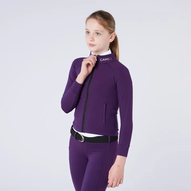 Cameo Junior Ecodry Riding Jacket Purple-1