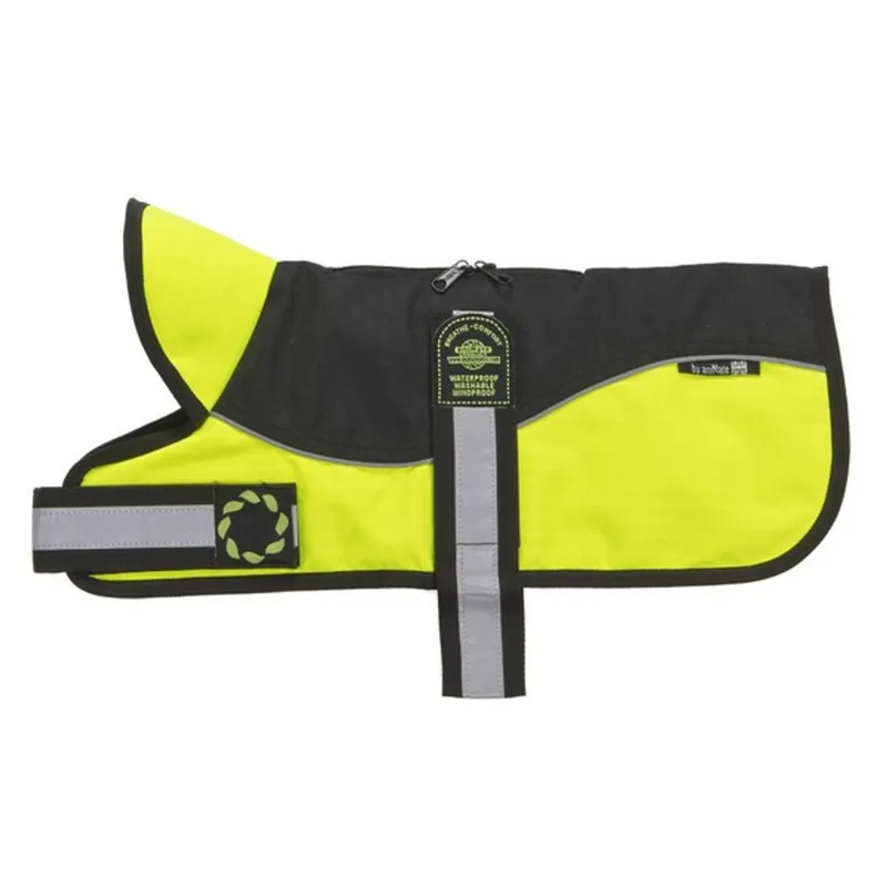 Outhwaite Reflective Padded Harness Coat Black Hi-Viz