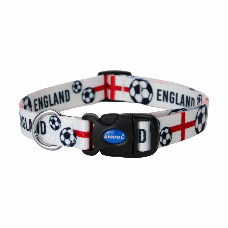 Ancol England Football Collar Small - 20-30cm