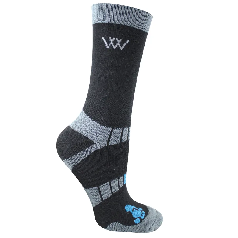 Woof Wear Short Waffle Riding Socks Black