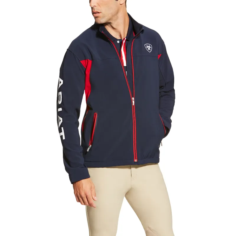 Ariat Mens Team Softshell Jacket Navy