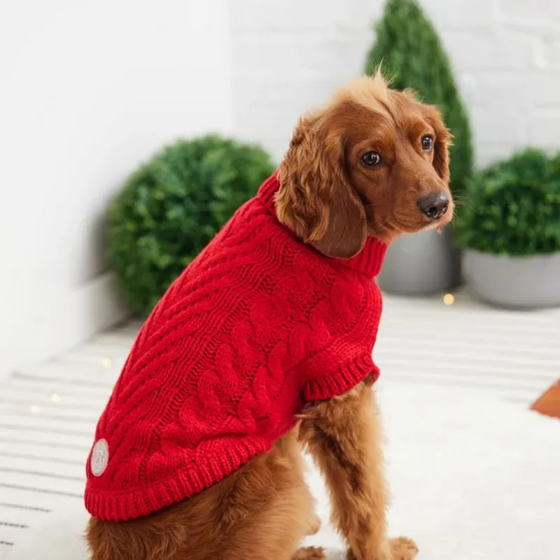 GF Pet Chalet Sweater Red-3