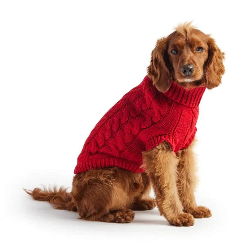 GF Pet Chalet Sweater Red-2