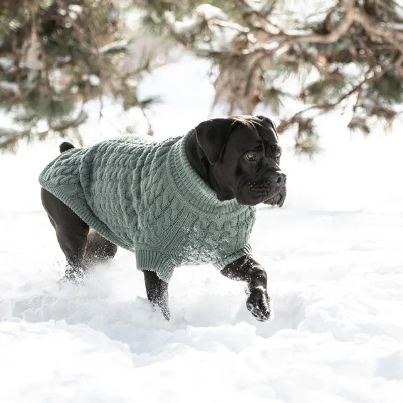 GF Pet Chalet Sweater Sage-4