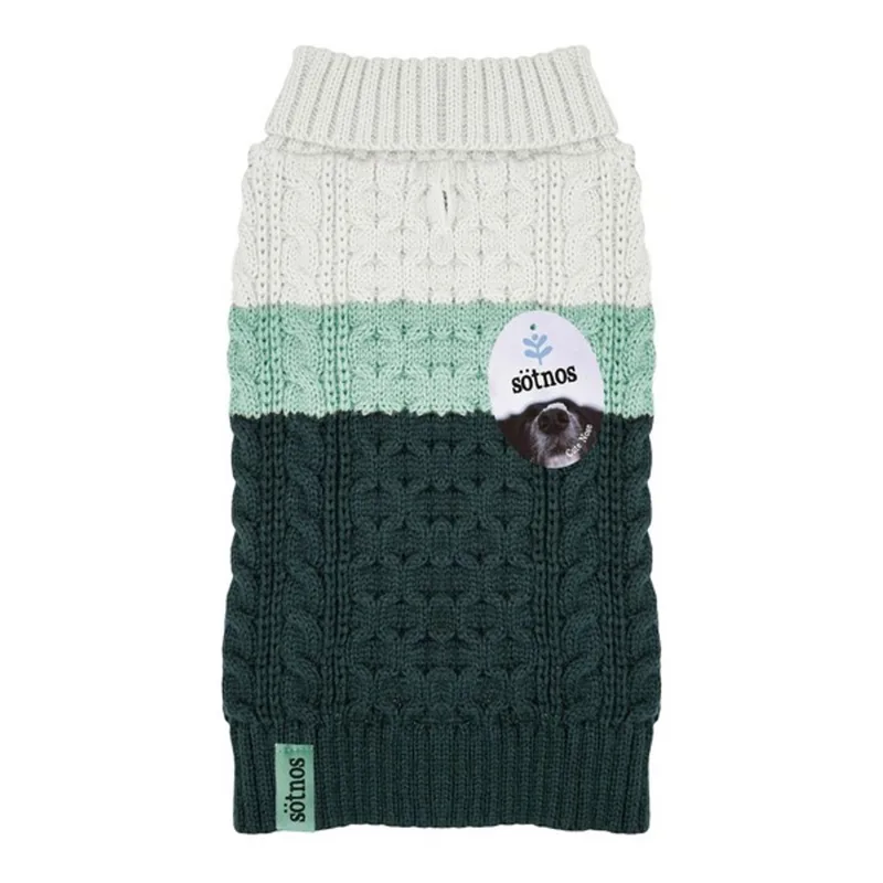 Sotnos Colour Block Sweater Aqua