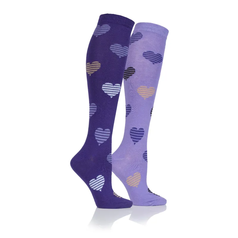 Storm Bloc Childrens Socks Purple Heart 2 pack