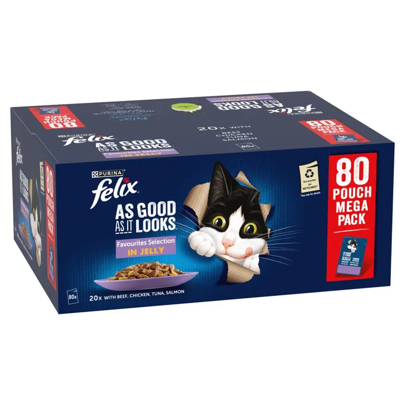 Felix As Good As It Looks Pouches Giant Pack 80x85g