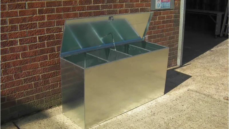 Feed Storage Bin Four Compartment