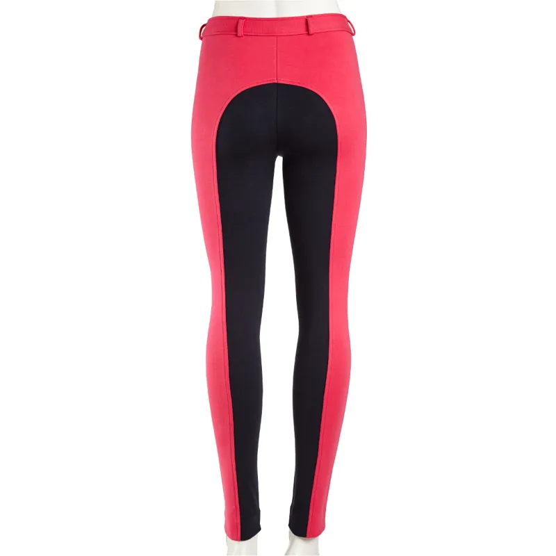 Legacy Equestrian Junior Jodhpurs Raspberry and Navy