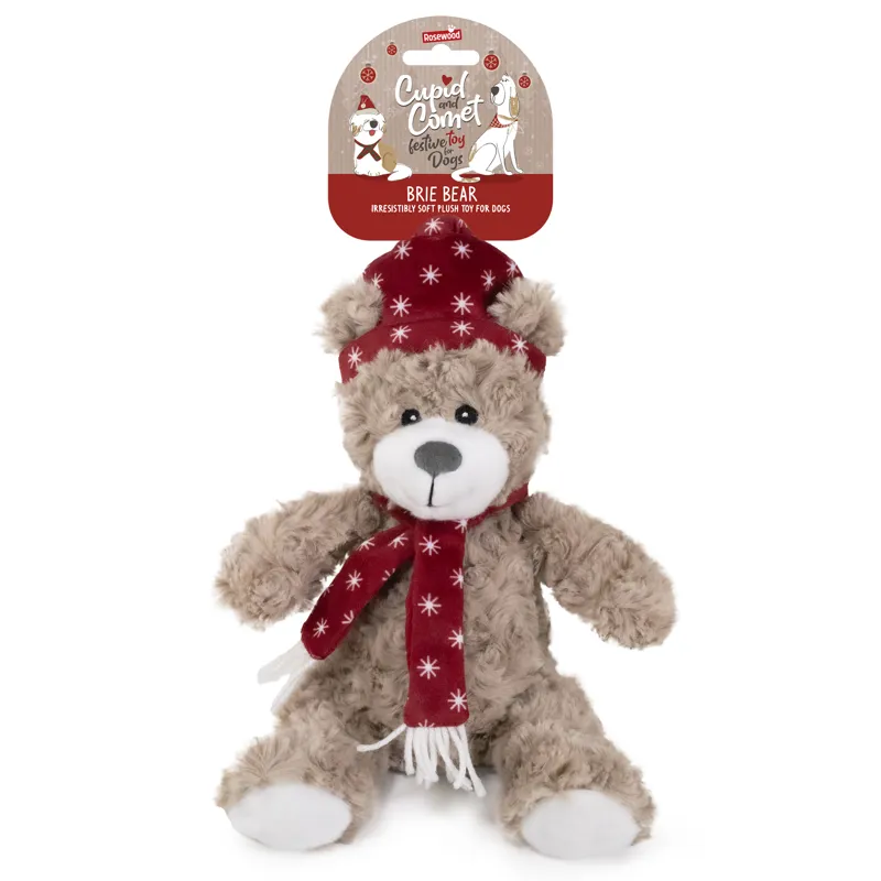 Rosewood Brie Bear Dog Toy