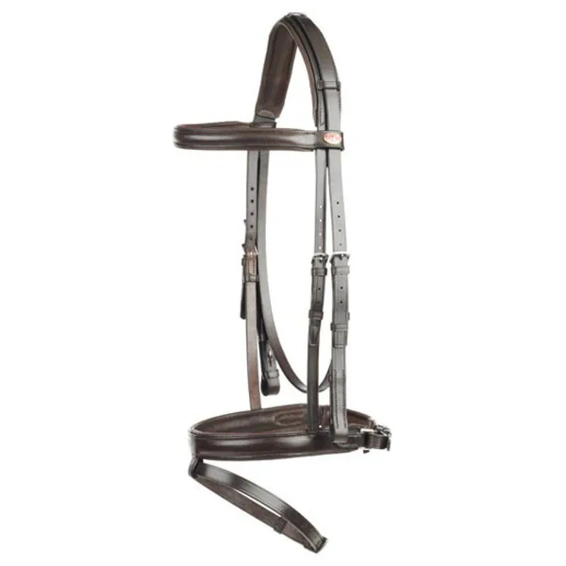 E Jeffries Premium IR Flash Bridle Black