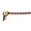 Show Quest Newport Browband Burgundy/Cream/Gold