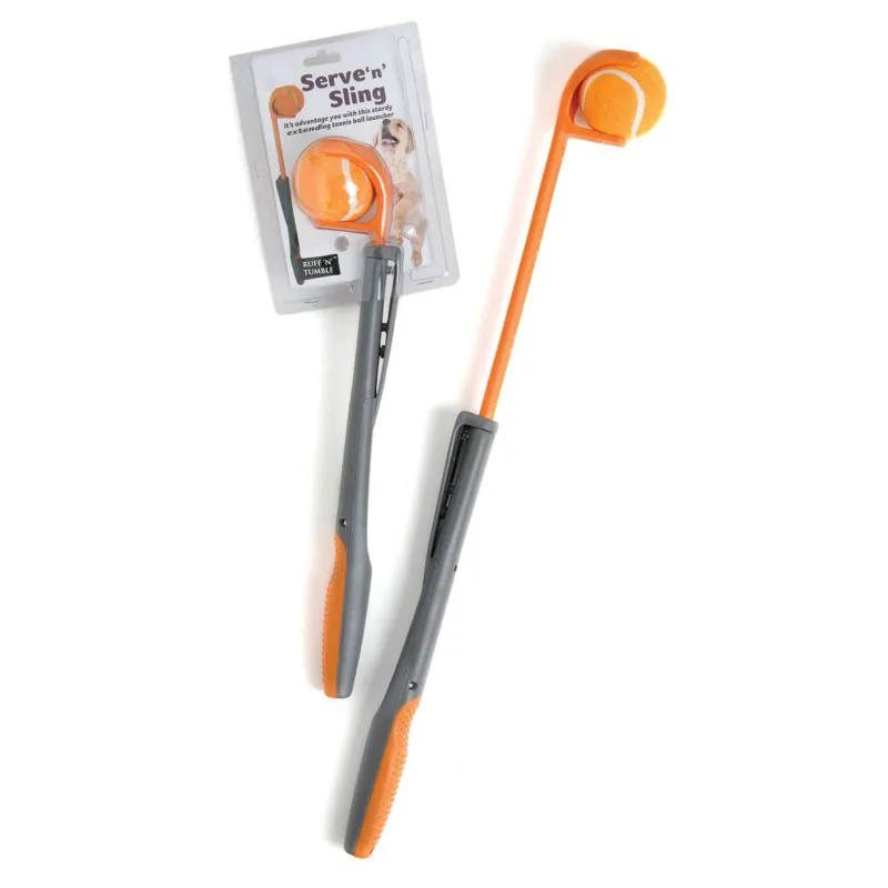 Serve 'n' Sling Retractable Ball Thrower
