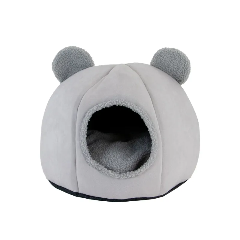 Ancol Teddy Bear Ear Cave Bed Pebble