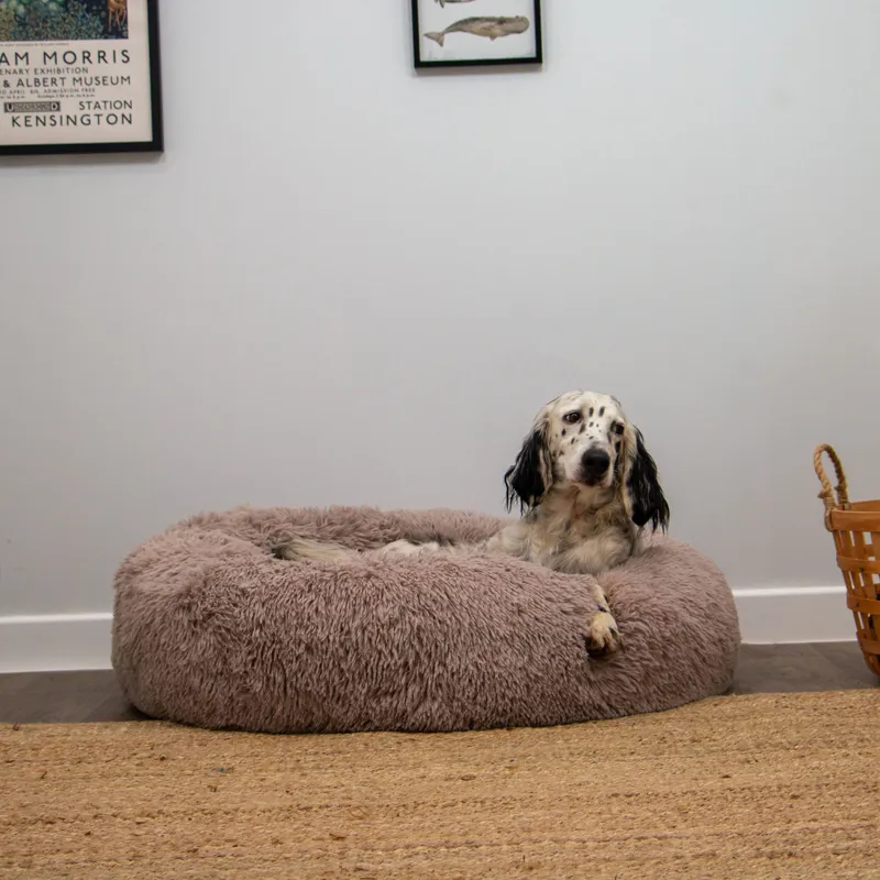 Ancol Super Plush Donut Bed Oatmeal-1