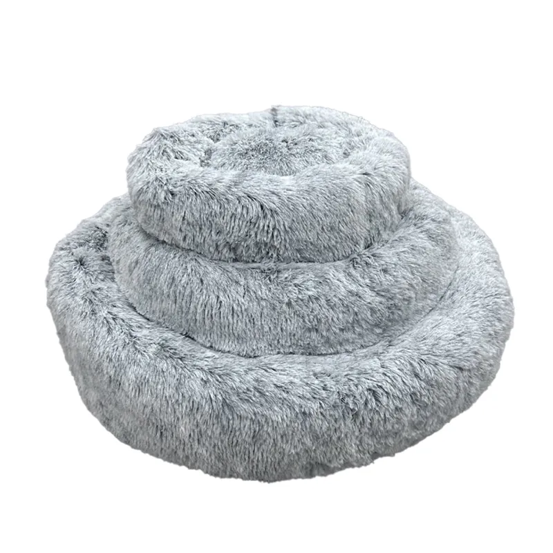Ancol Super Plush Donut Bed Slate Grey-2