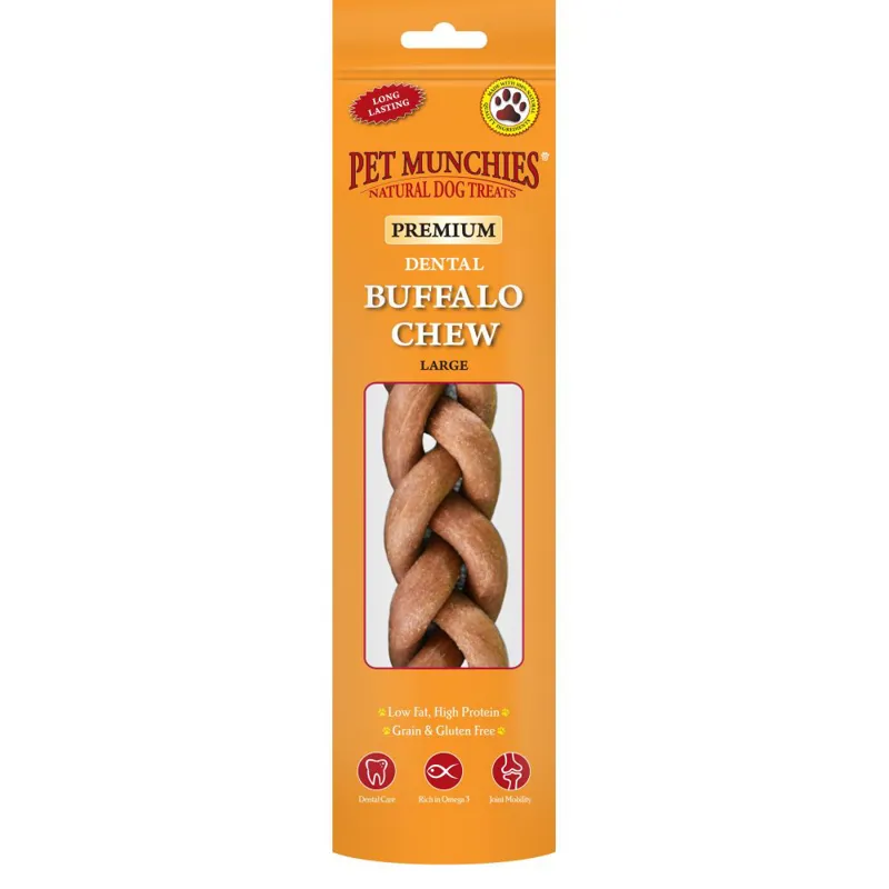 Pet Munchies Buffalo Dental Chew Large