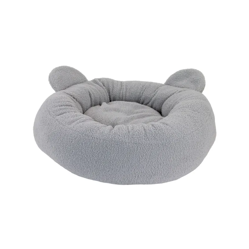 Ancol Small Bite Teddy Bear Donut Bed Pebble 70cm