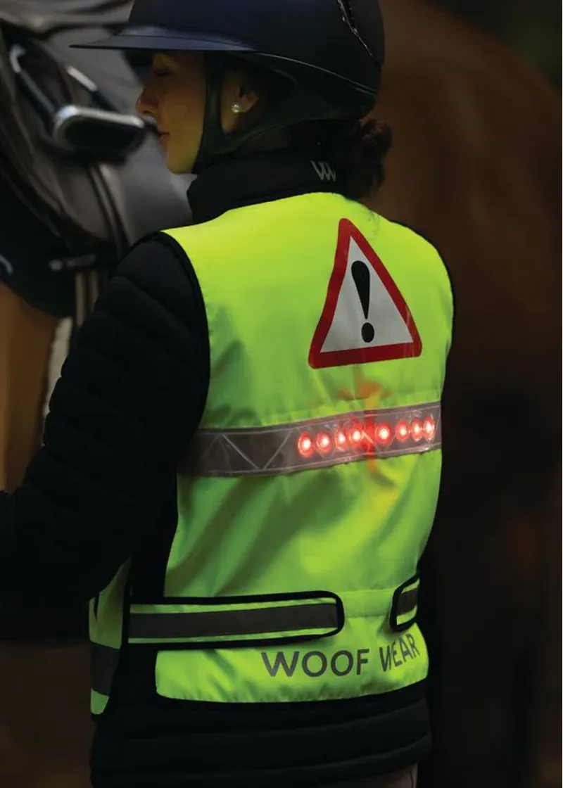 Woof Wear LED Hi Vis Riding Vest Yellow-3