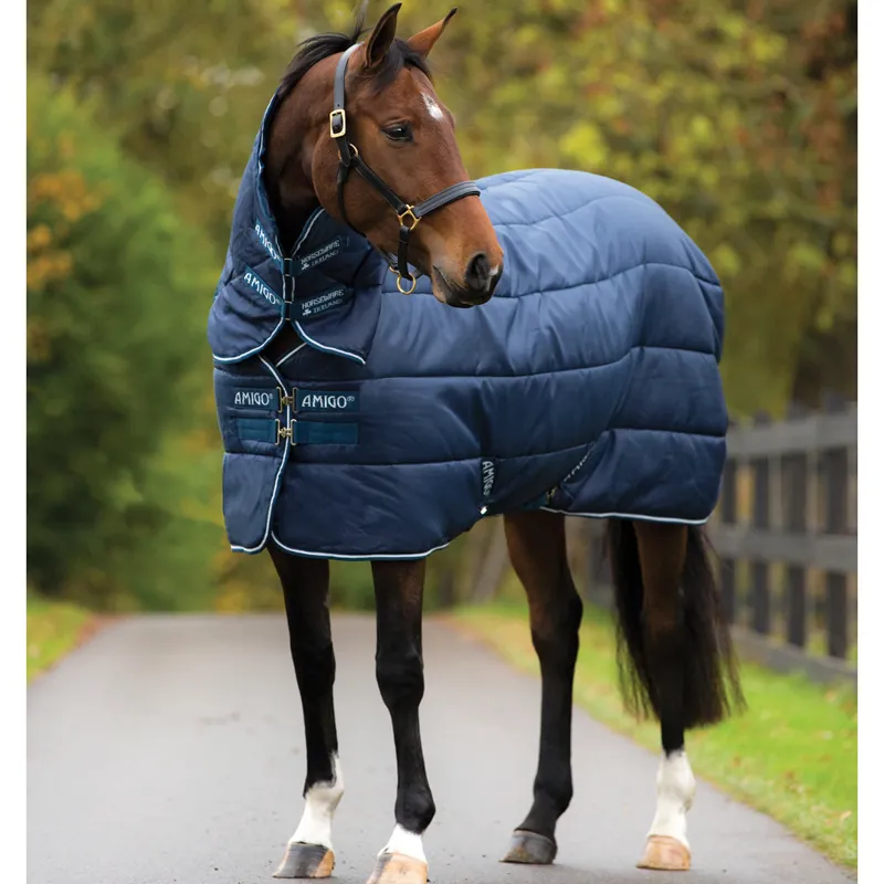 Horseware Amigo Insulator Stable Rug Plus Heavy Navy/Silver