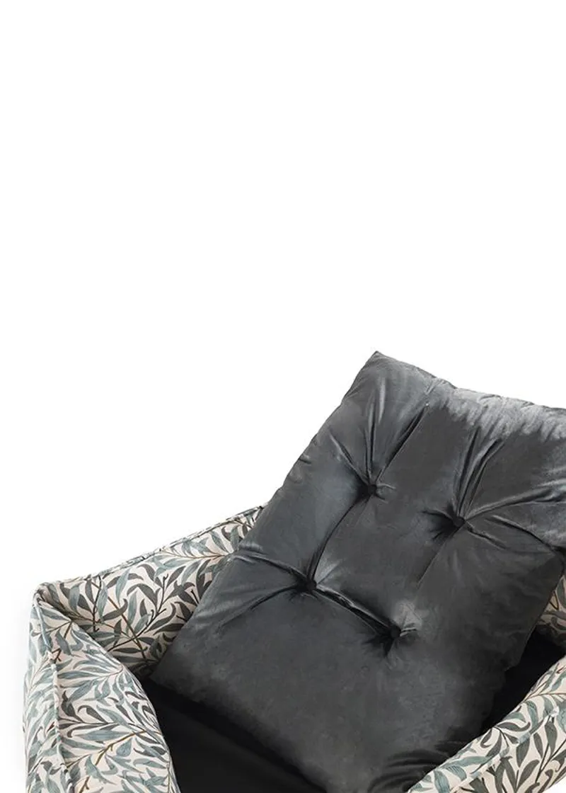 William Morris Willow Bough Print Square Bed-2