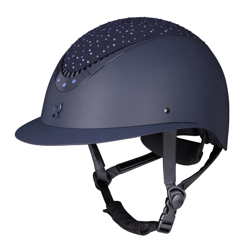 Karben Viola Ellipse Wide Peak Riding Hat Navy-1