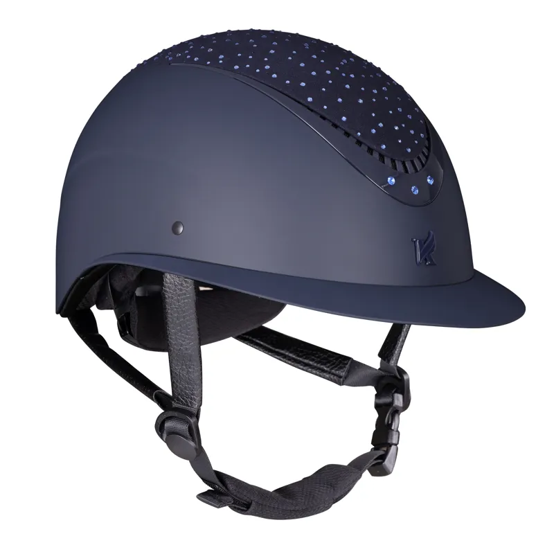 Karben Viola Ellipse Wide Peak Riding Hat Navy-4