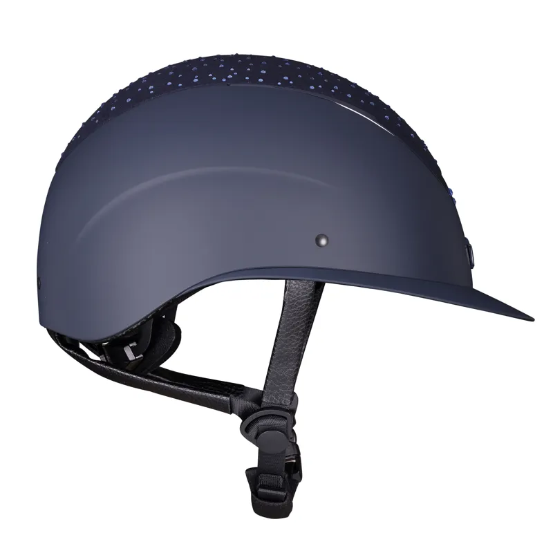 Karben Viola Ellipse Wide Peak Riding Hat Navy-3