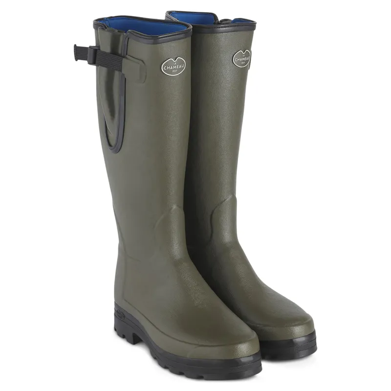 Le Chameau Mens Vierzonord Wellingtons Green