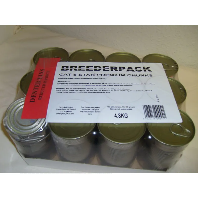 Breederpack Cat Tins Dented 12 Pack