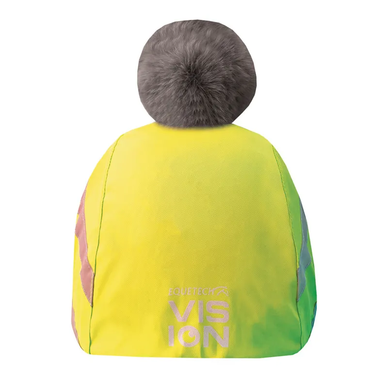 Equetech Hi-Vis Vision Waterproof Hat Silk Yellow-1