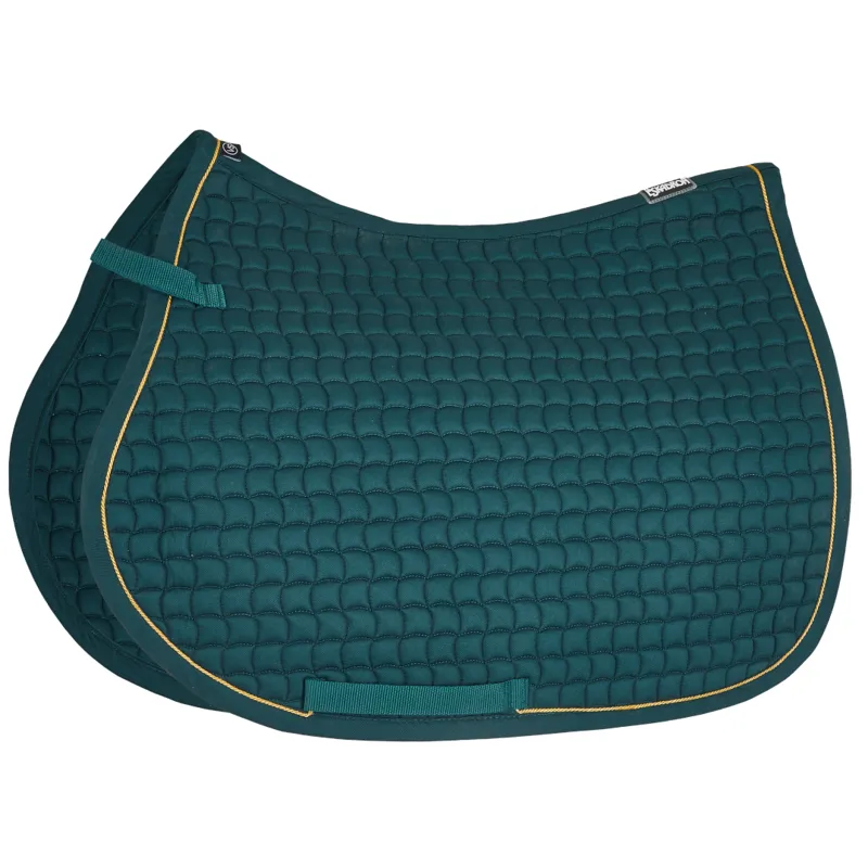 Eskadron Classic Piped Saddlecloth General Purpose Green/Gold