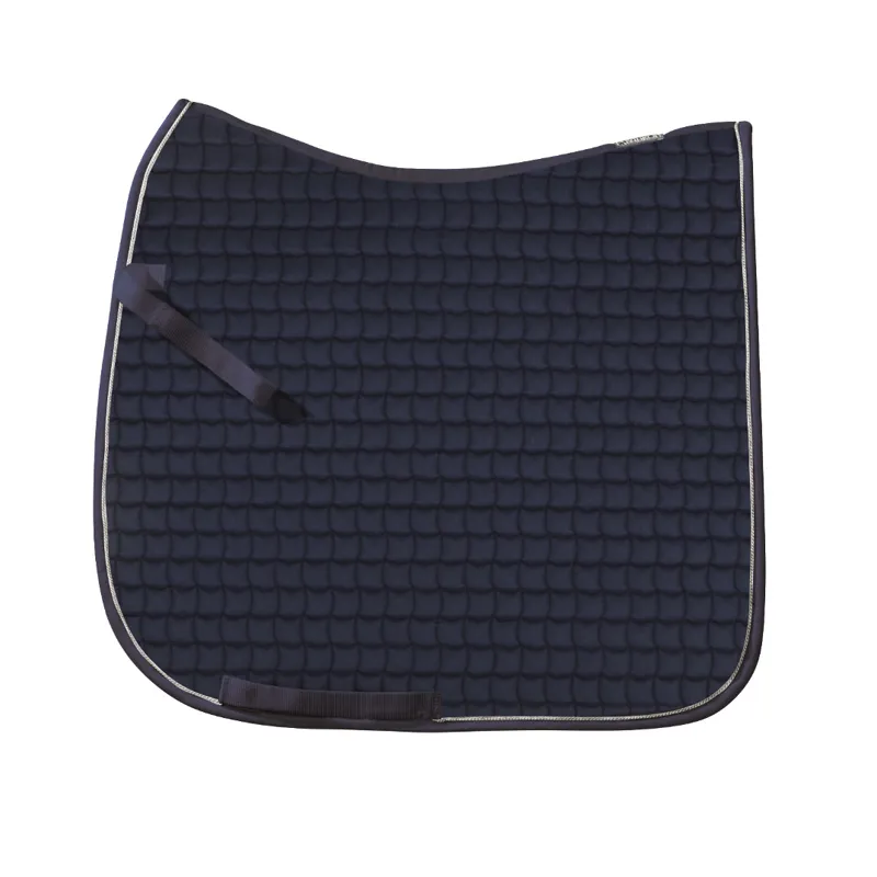 Eskadron Classic Piped Saddlecloth Dressage Navy/Silver