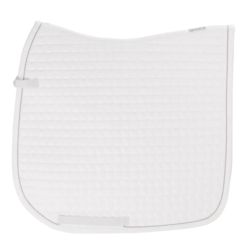 Eskadron Classic Piped Saddlecloth Dressage White/Silver