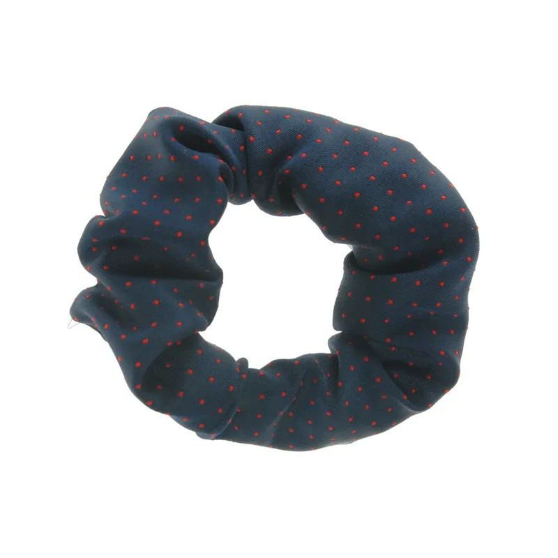 Show Quest Pin Spot Scrunchie Navy/Red