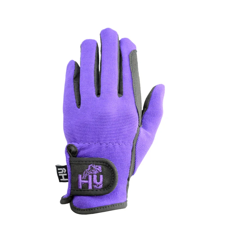 Hy5 Childrens Everyday Riding Glove Purple/Black