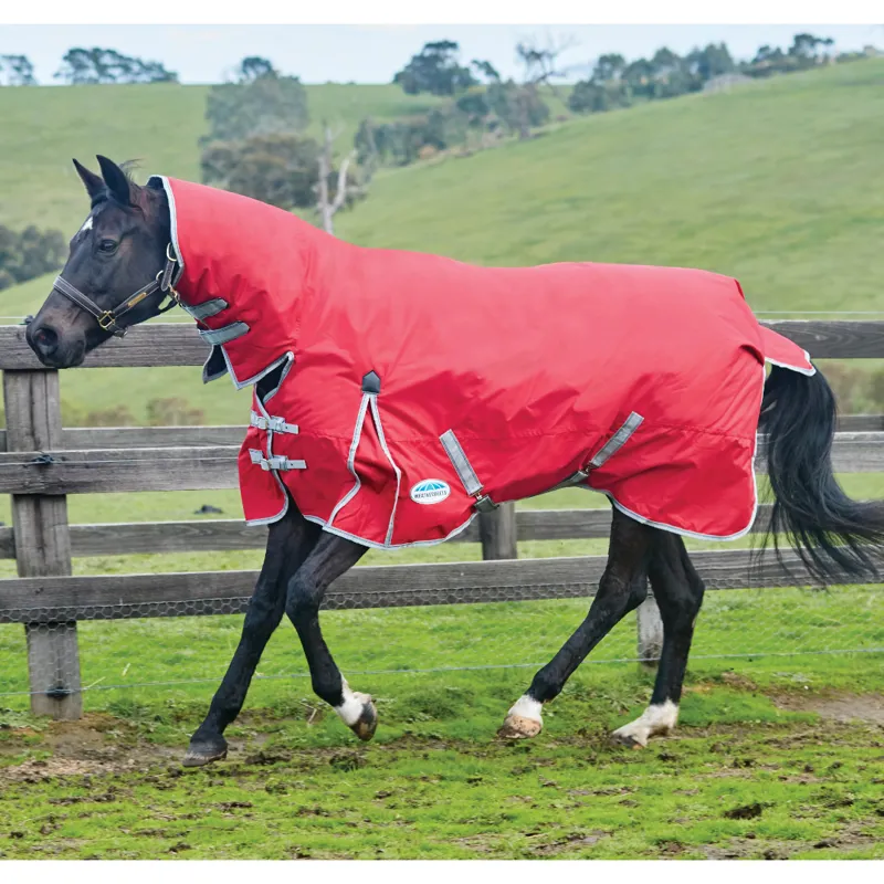 Weatherbeeta ComFiTec Classic Combo Medium Weight Turnout Rug Red/Silver/Navy