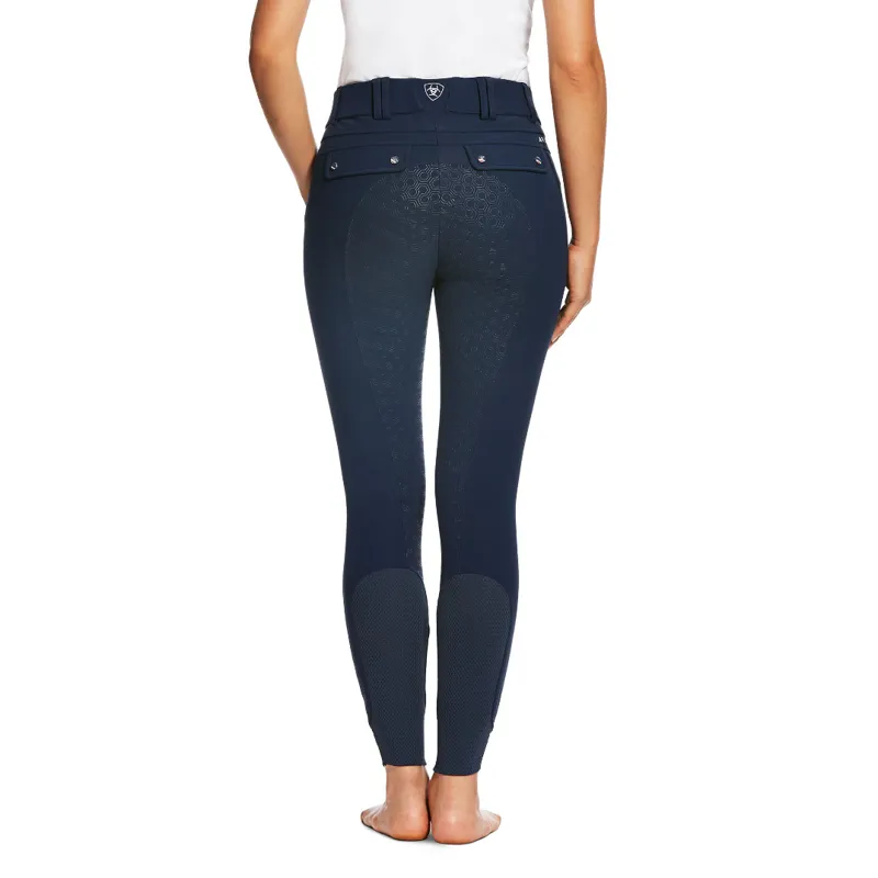 Ariat Ladies Tri Factor Grip Full Seat Breeches Navy-1