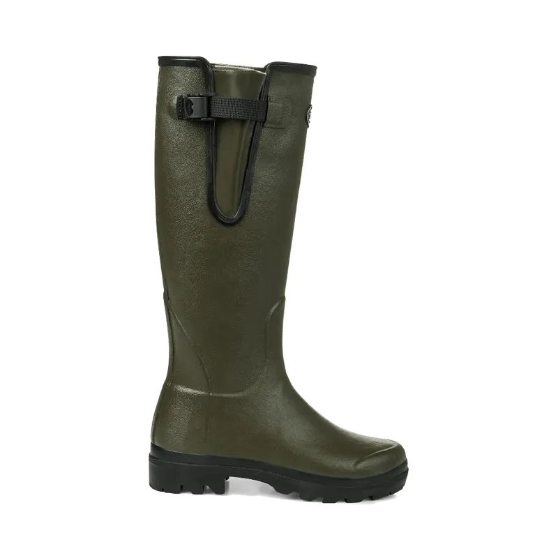 Le Chameau Ladies Vierzon Jersey Wellingtons Vert Chameau-1
